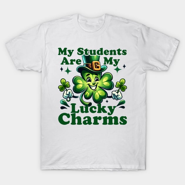 St Patrick's Day Teacher My Students are My Lucky Charms T-Shirt by click2print